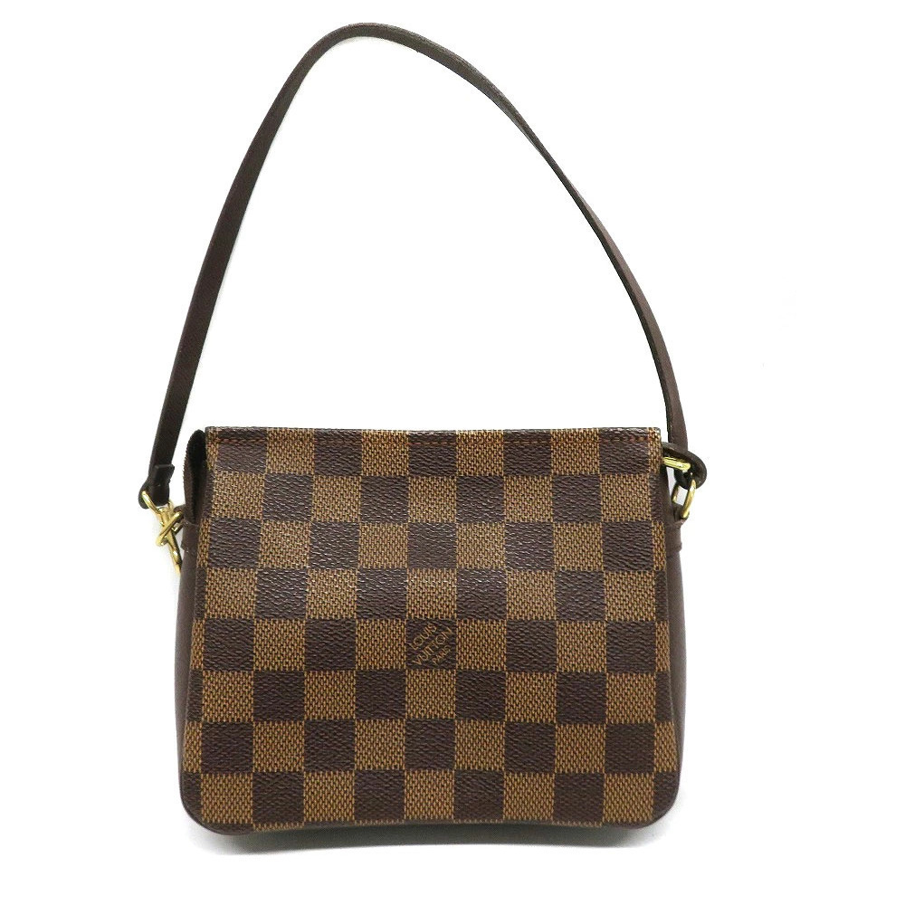 Louis Vuitton Trousse Makeup Damier Ebene Brown Handbag Clutch